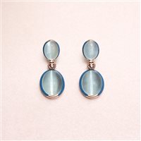 Boucles d'oreilles Lucos Femme in Argent Quarzo idrotermale ESOR D75-BLU